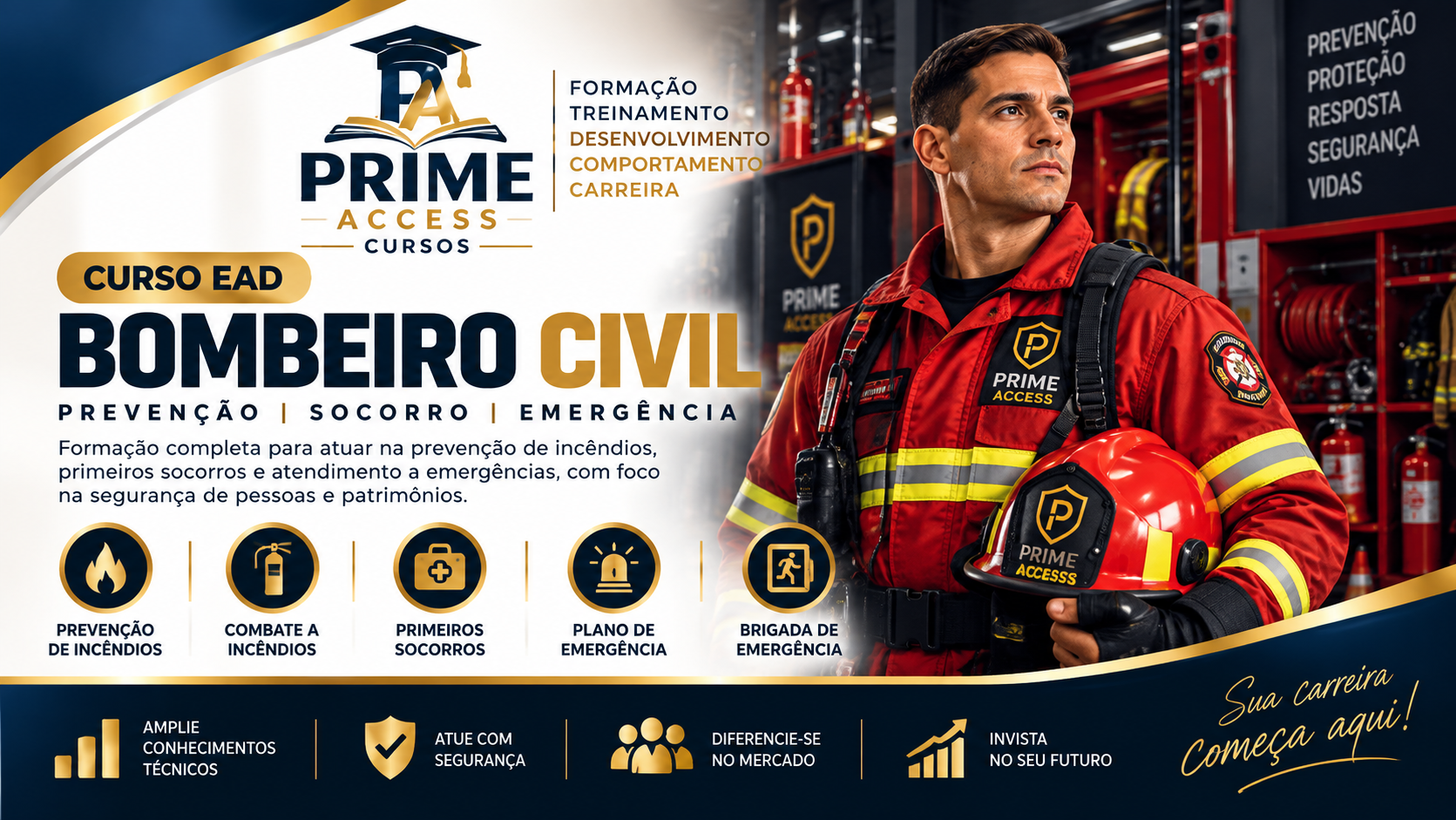 CURSO PROFISSIONALIZANTE DE BOMBEIRO CIVIL